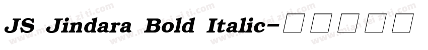 JS Jindara Bold Italic字体转换